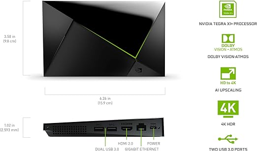 NVIDIA SHIELD TV Pro Lettore multimediale in streaming 4K HDR