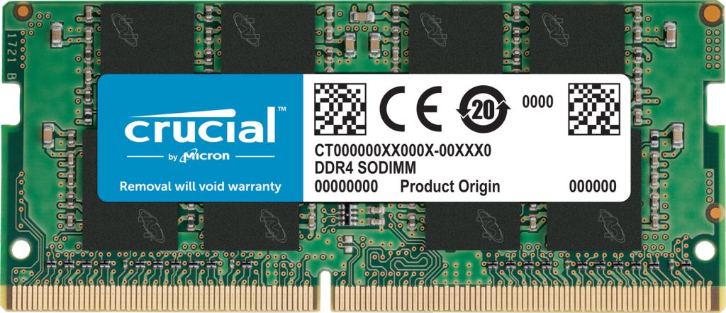 SODIMM DDR4 8GB CRUCIAL COMPONENTE PER  COMPUTER PORTATILE