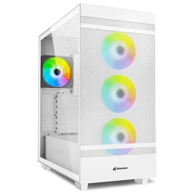 Case per Pc Sharkoon Rebel C50 Bianco RGB ATX